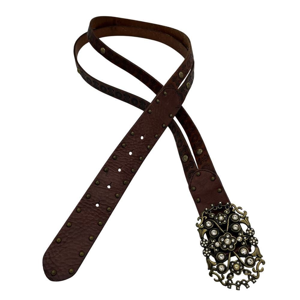 Fossil Women's Vintage 100% Leather Brown Belt Size M
